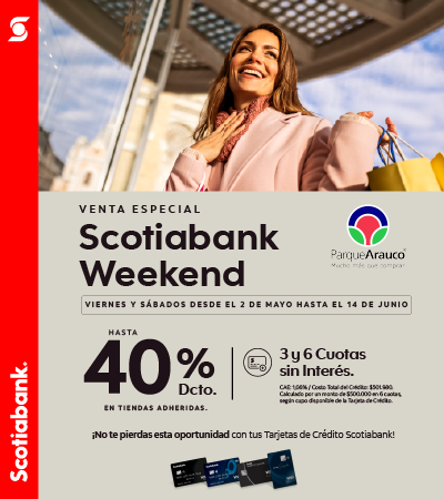Pieza de la venta especial Scotiabank Parque Arauco